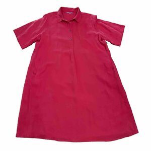 Marina Ronaldi Sport Linen Blend Polo Dress Womens Plus Size 22 Short Sleeve EUC